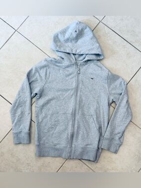 Vineyard Vines Light Grey Kids Zip-Up Hoodie